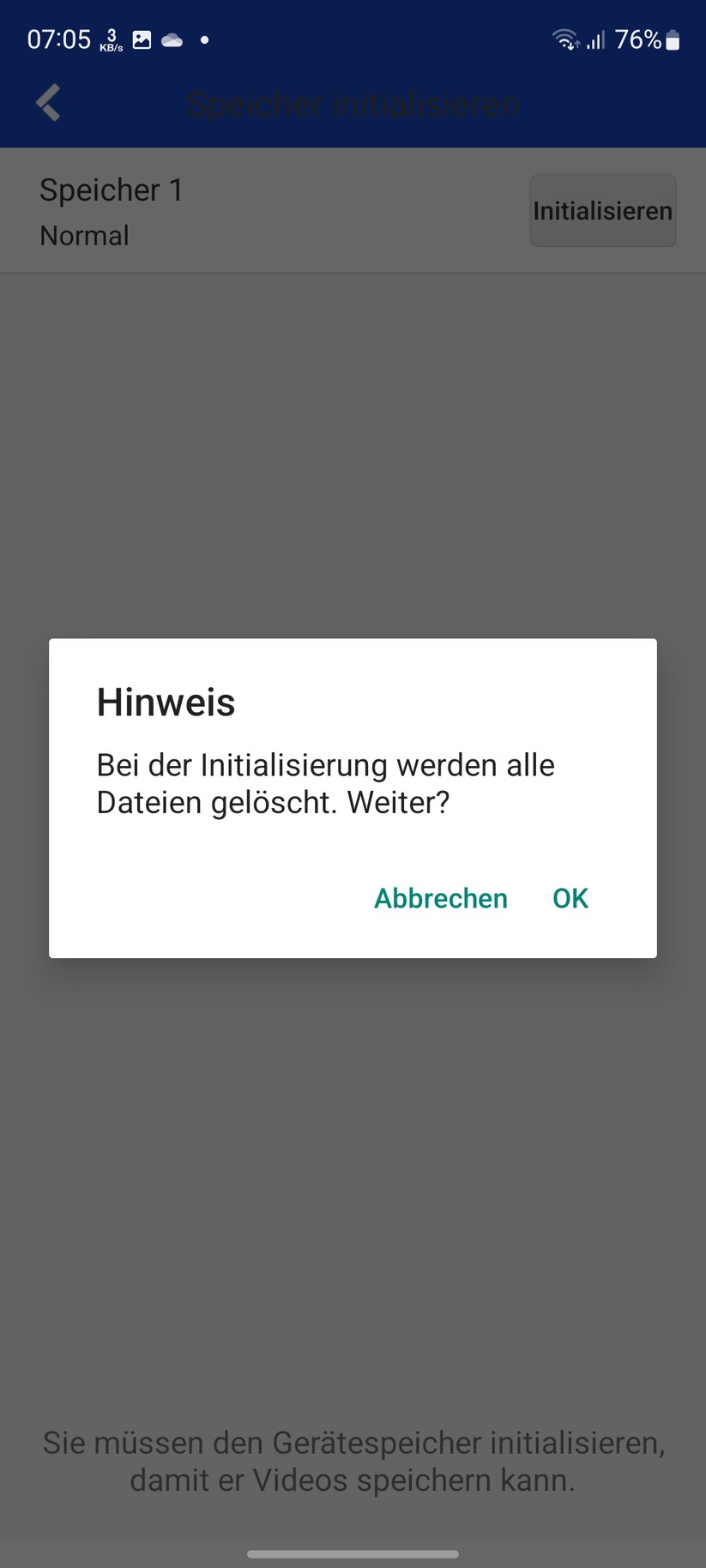 Annke NCD800 (I91BI): Einstellungsmöglichkeiten in der App Annke Vision