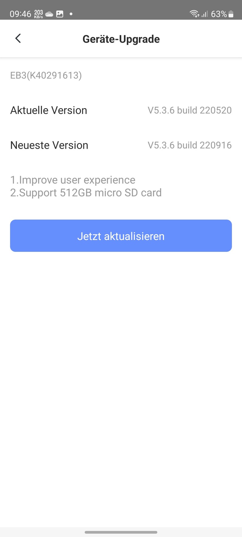 Ezviz EB3: Inbetriebnahme