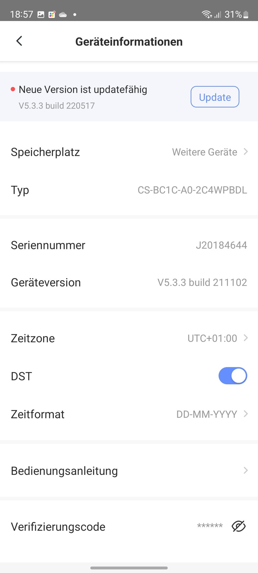 Ezviz Elife 2K+ (BC1C): App