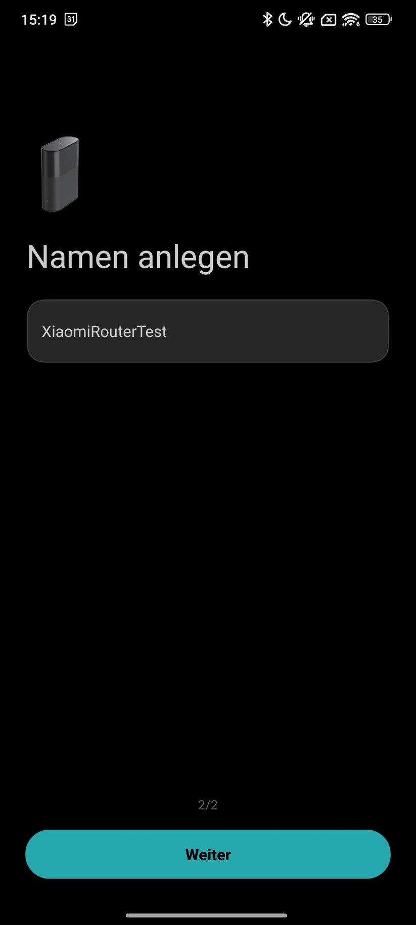 Xiaomi BE3600 Pro – App