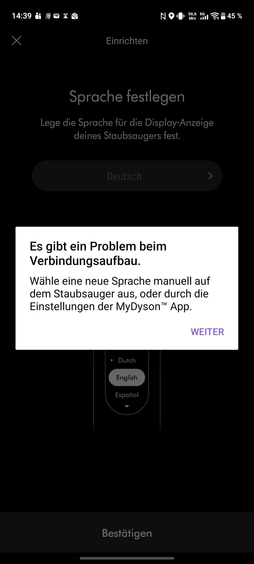 Dyson Pencilvac Screenshot