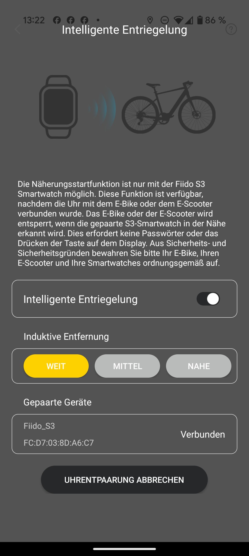 Fiido Air App Screenshot