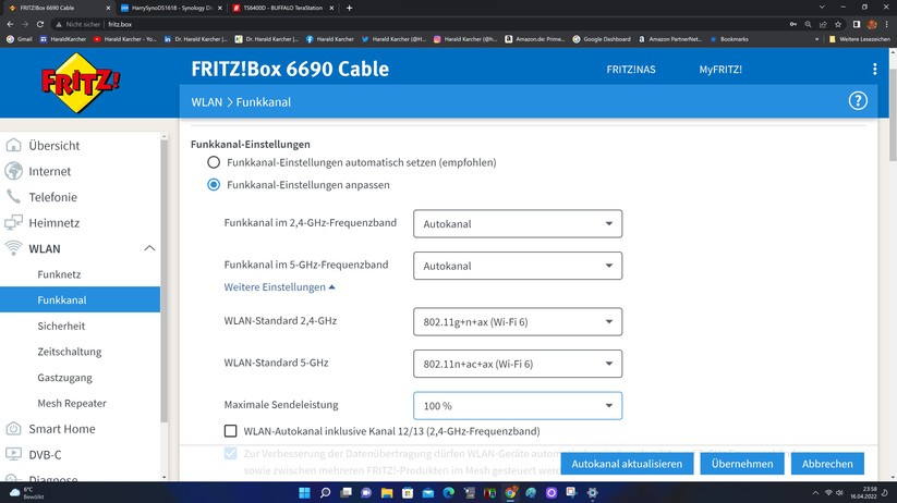 Fritzbox 6690 Cable - Konfiguration 