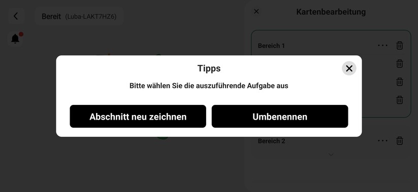 Mammotion Luba Mini 2 AWD 1500: Die Mammotion-App bietet sehr viele nützliche Einstellungsmöglichkeiten.