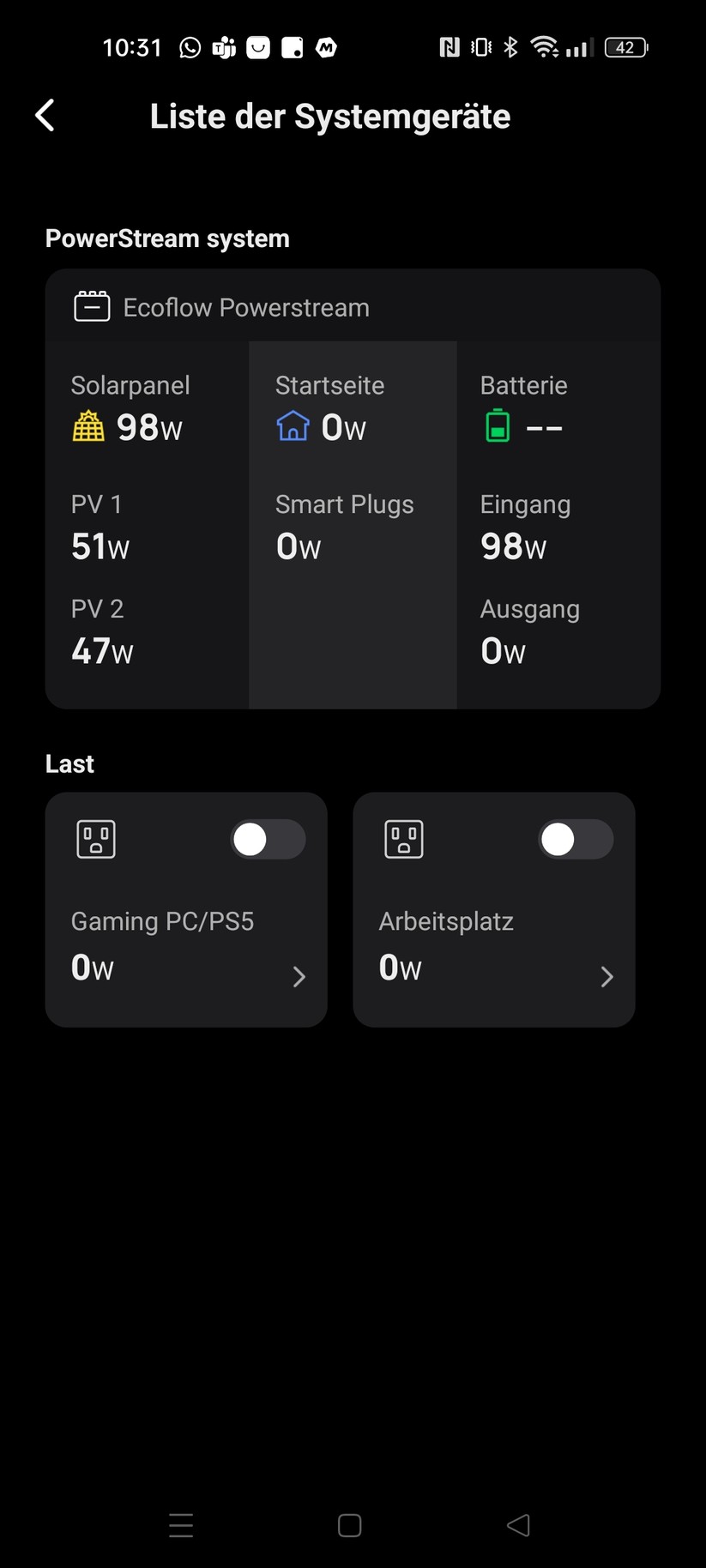 Ecoflow App - Balkonkraftwerk Powerstream