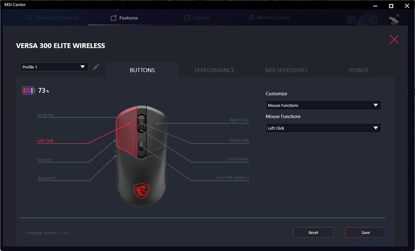 MSI Versa 300 Elite Wireless - Bilder App