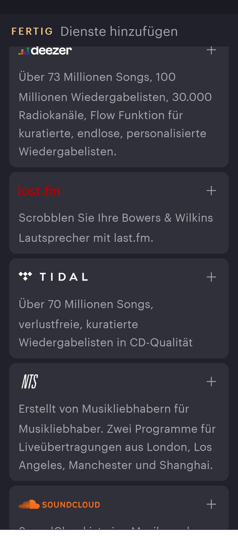 Bowers & Wilkins - App