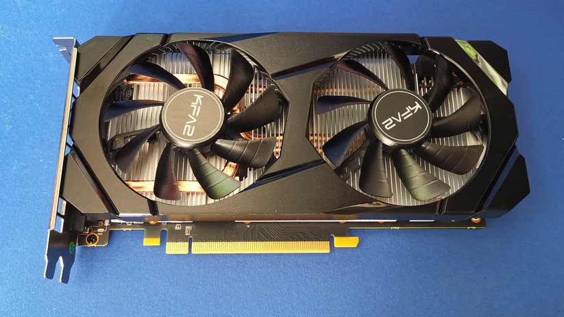 Die KFA2 RTX 2060 Grafikkarte. 