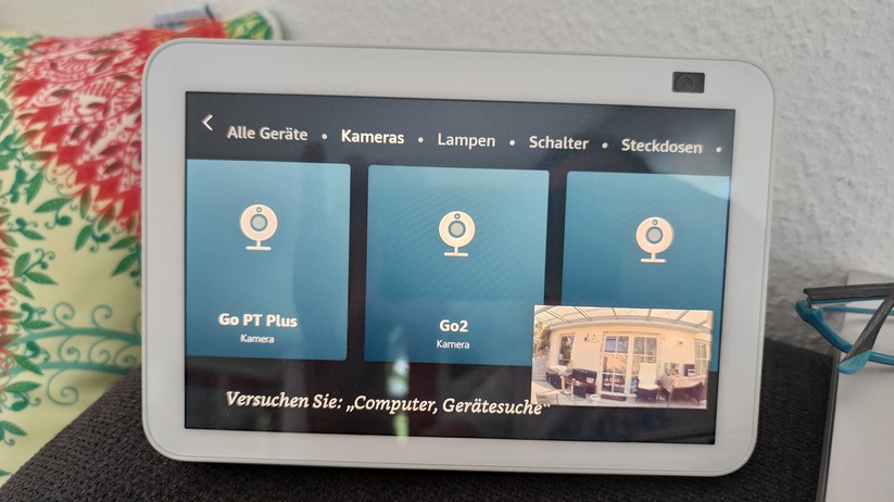 Arlo Go 2: Ausgabe von Livestream auf Echo Show 8