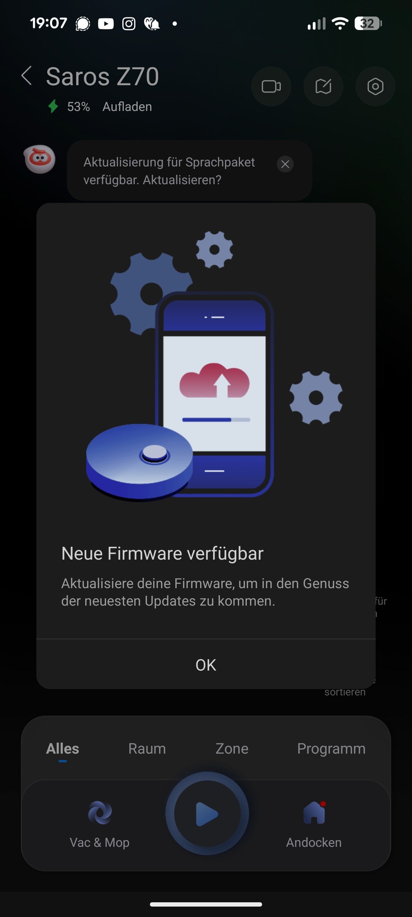 Roborock Saros Z70 – App & Einrichtung