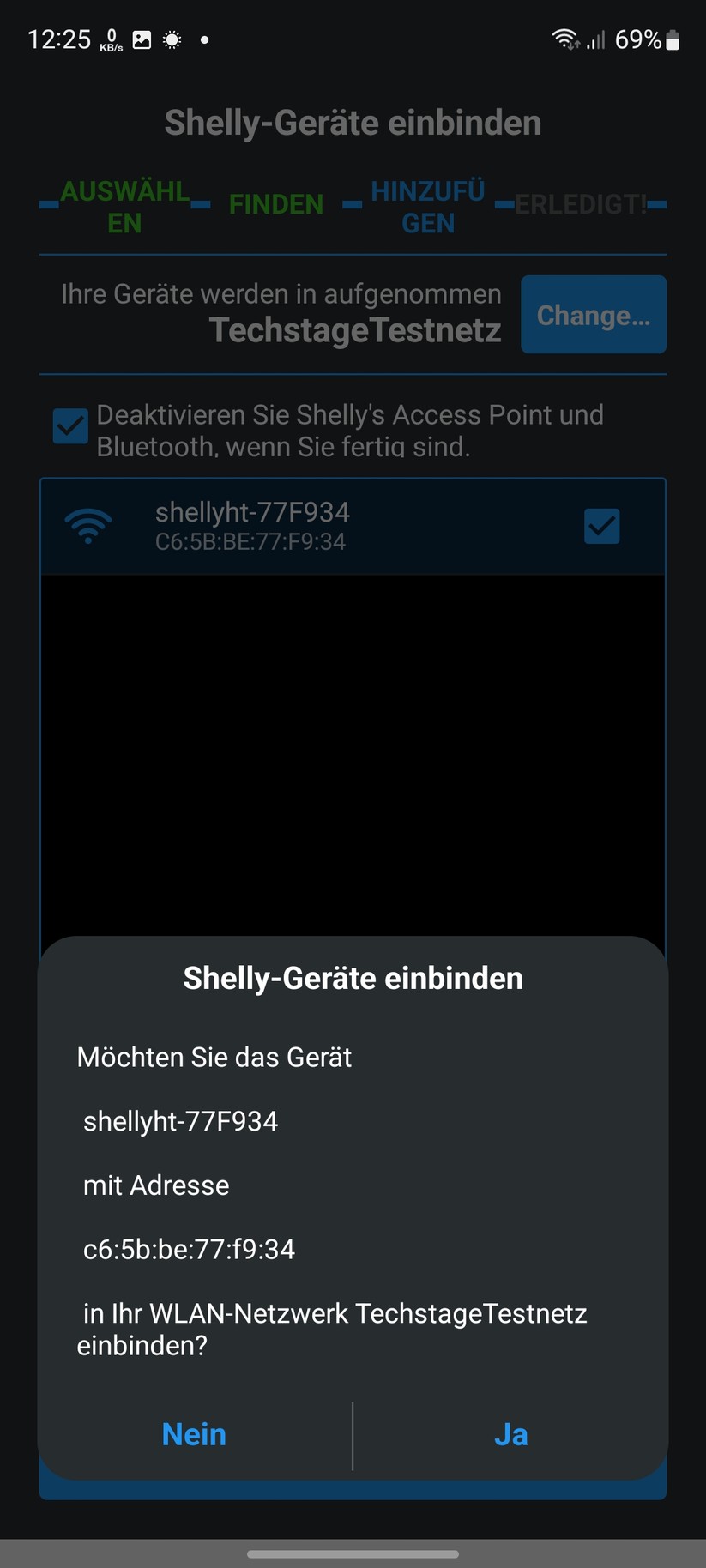 Shelly Cloud: Neues Gerät einrichten