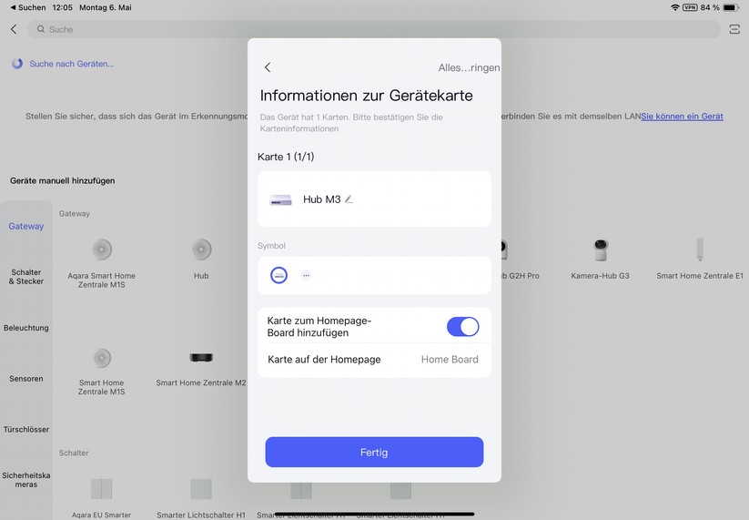 Inbetriebnahme des Aqara M3 mit der Aqara-App