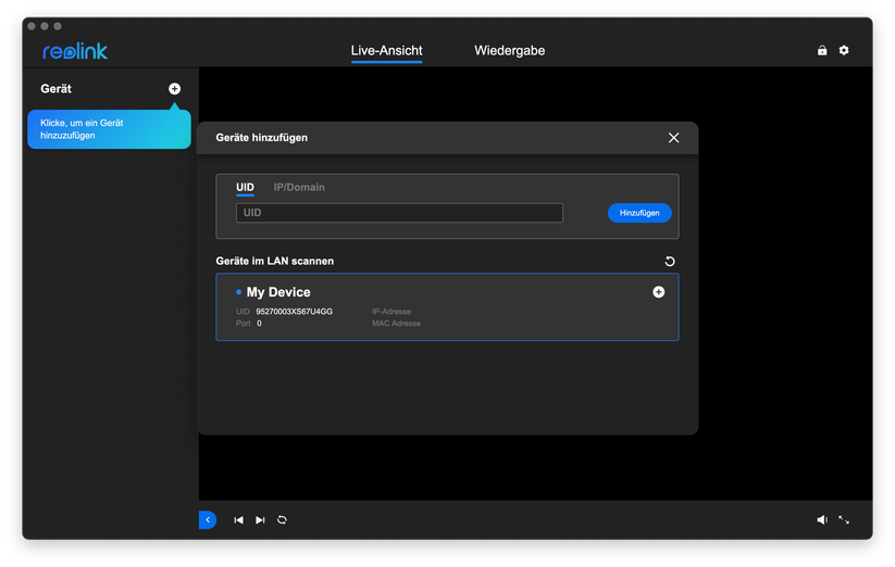 Einrichtung und Betrieb mit der App: Reolink PT 2K