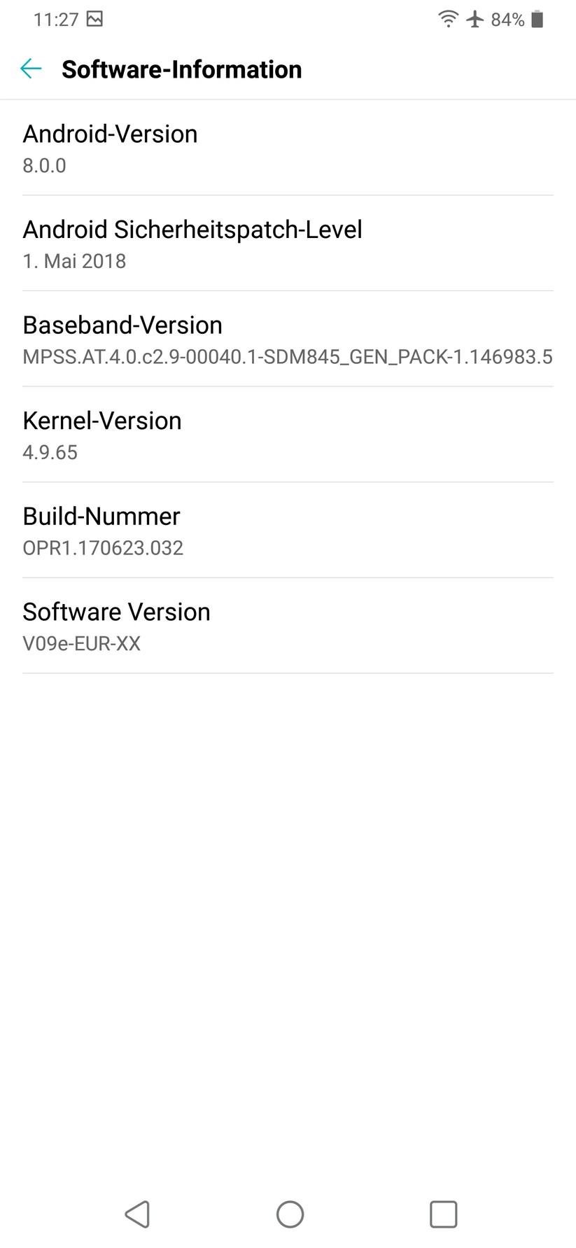 Oberfläche zu der Software