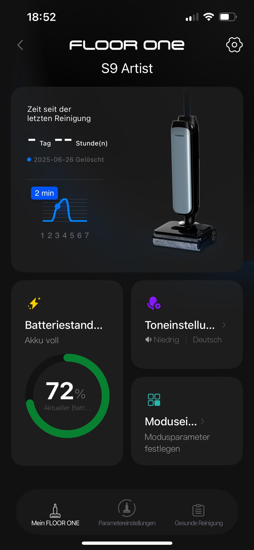Tineco Floor One S9 Artist – App