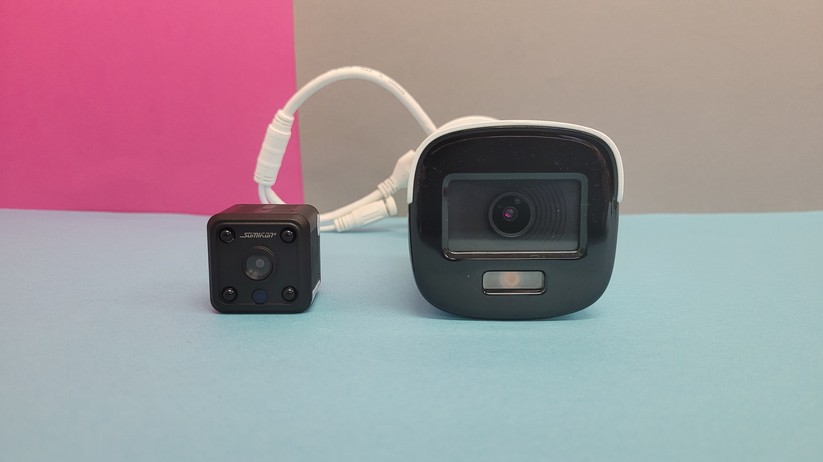 Somikon DV-715 Cube (ZX-5282): Größenvergleich mit Annke NC400