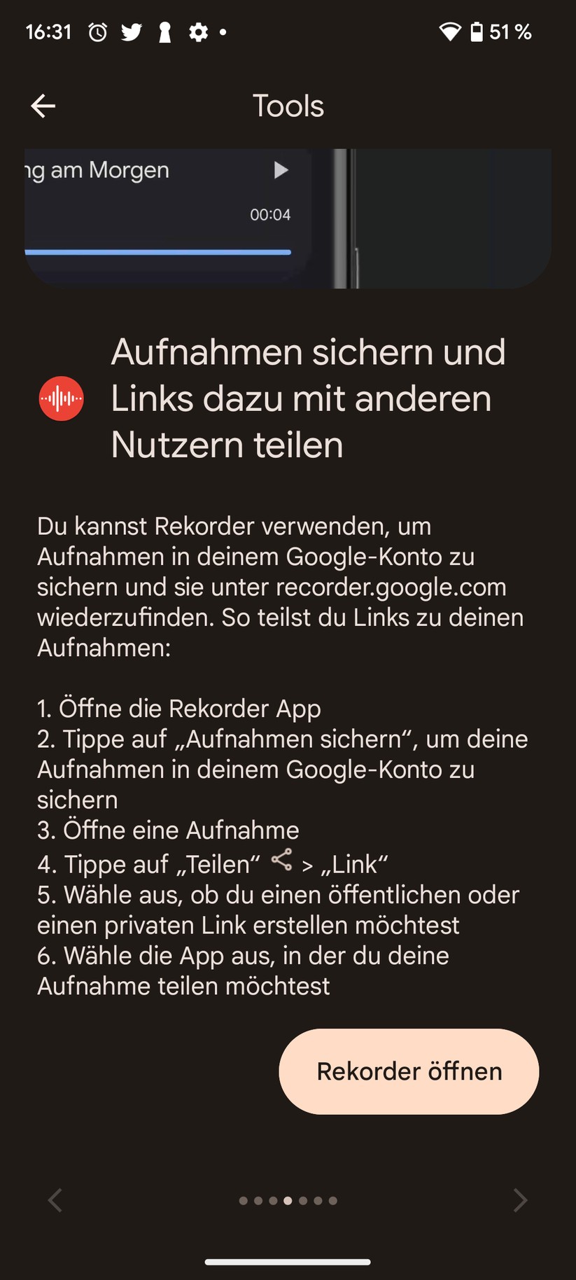 Google Pixel 7 Software-Funktionen