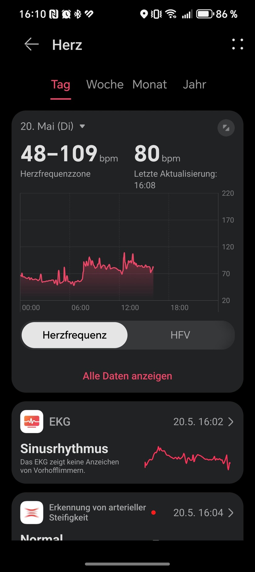 Huawei Watch 5 - Health App