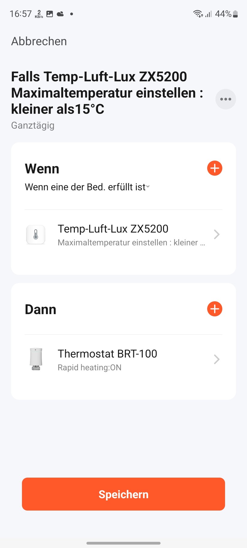 Smartes Heizkörperthermostat Moes BRT-100: Tuya-App