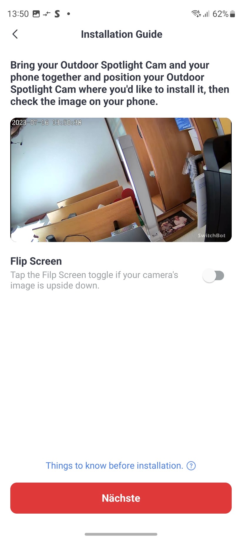 Switchbot Outdoor Spotlight Cam: App, Einstellungen, Bilder