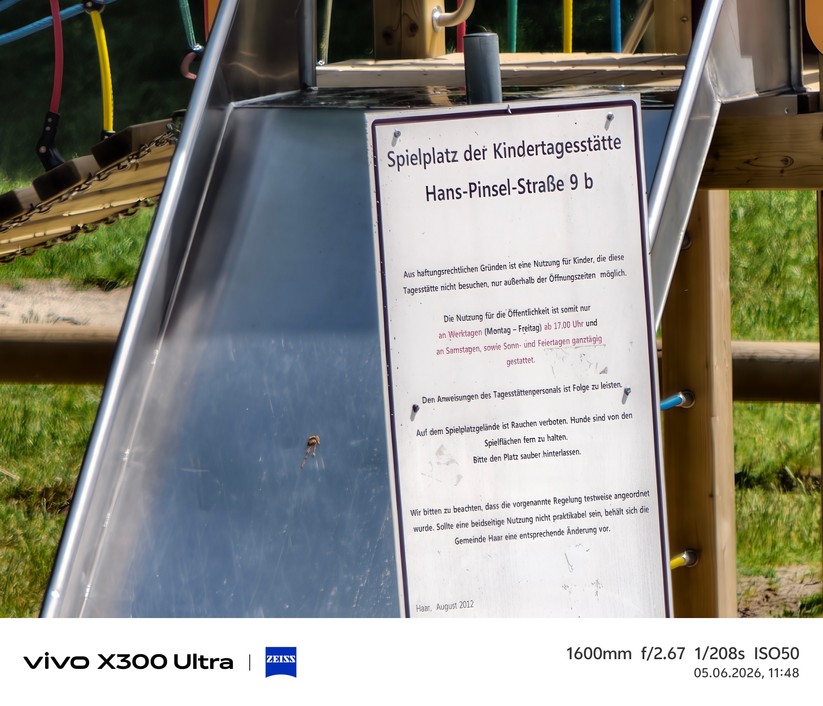  Aufnahme mit aufsteckbarem Teleobjektiv (70x Zoom) 