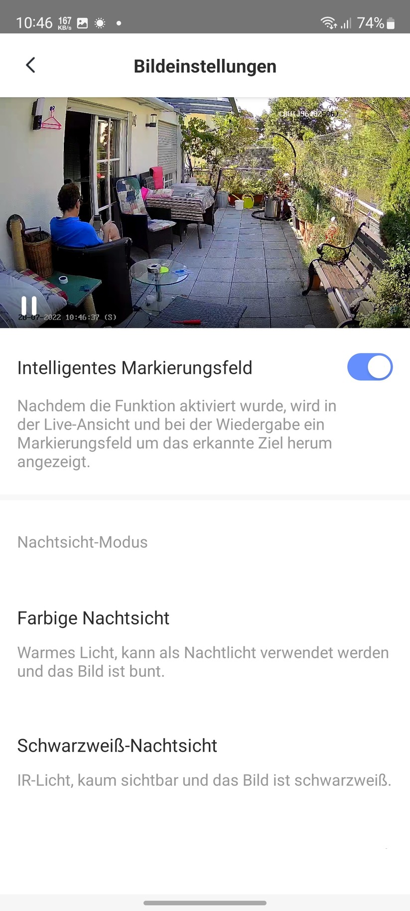 Ezviz C8W Pro 2K: Einstellungen