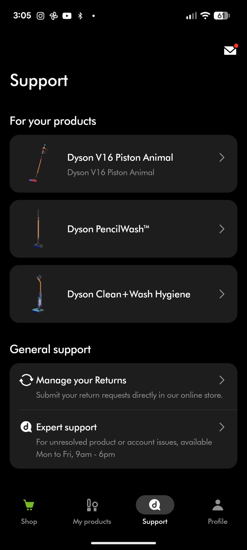 Dyson Pencilwash – Bilder App