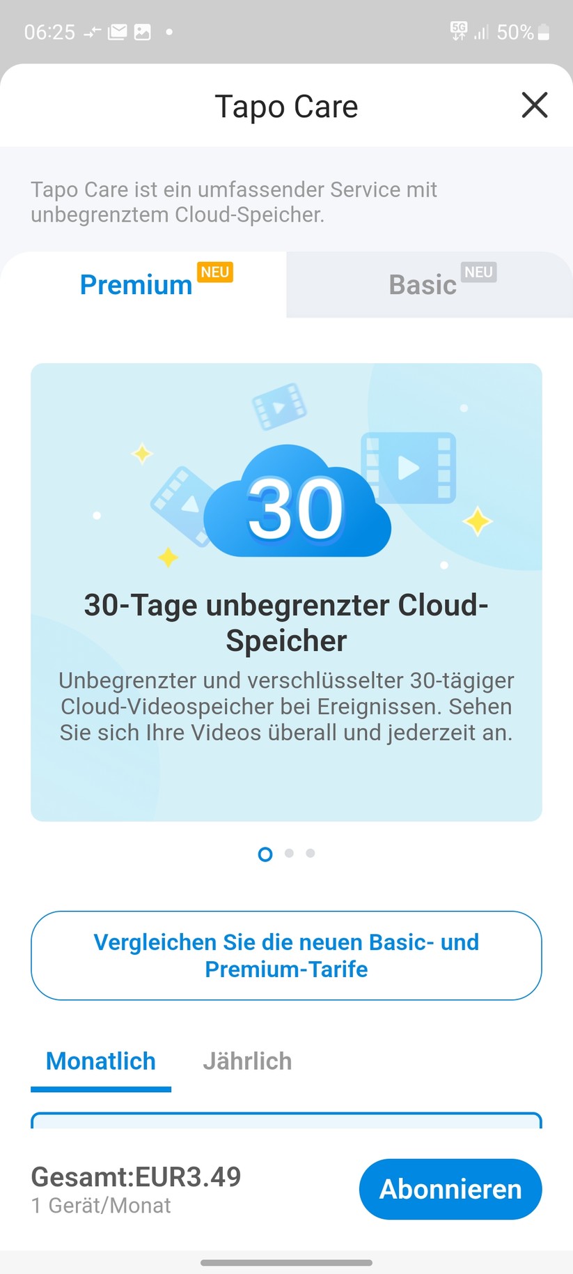 TP-Link Tapo C225: Einstellungen