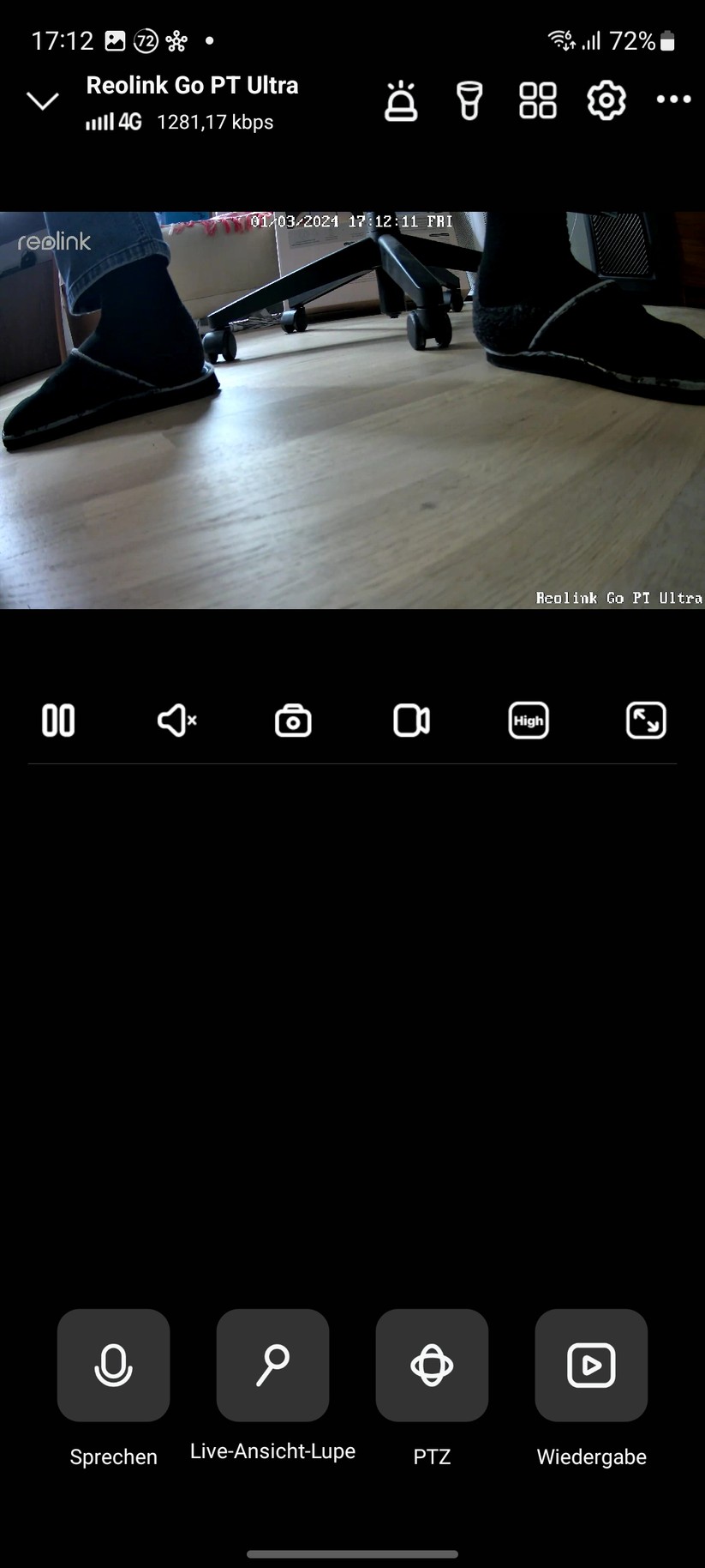Reolink Go PT Ultra: Einrichtung und Einstellung mit mobiler App