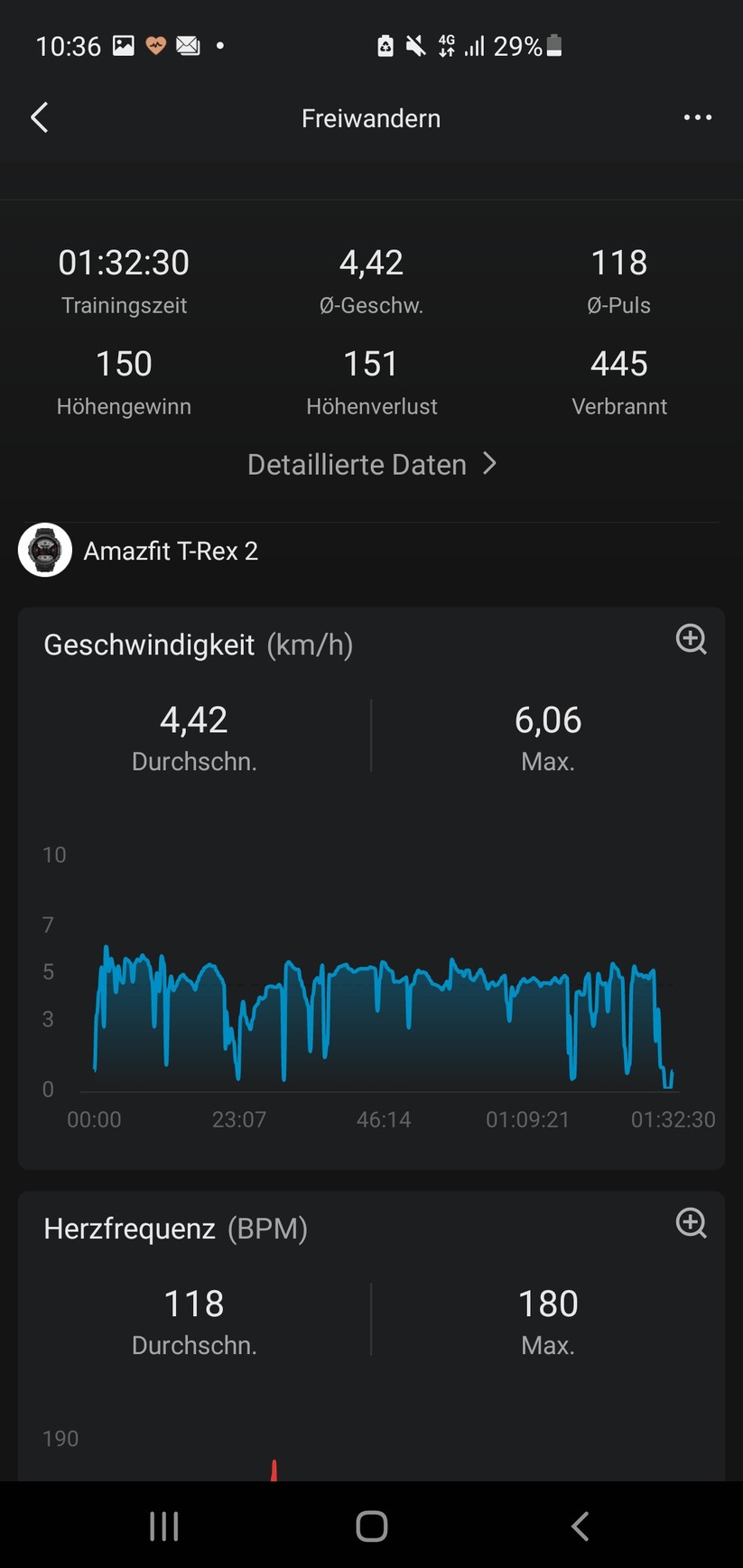  Die App zur Amazfit T Rex 2 im Test