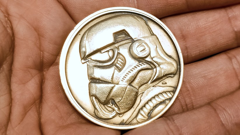 Das Prägen unserer Münze dauert zwar über acht Stunden, das Ergebnis spricht aber für sich.  