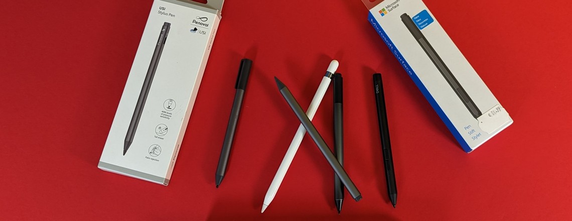 Verschiedene Stifte für Tablets und Convertibles