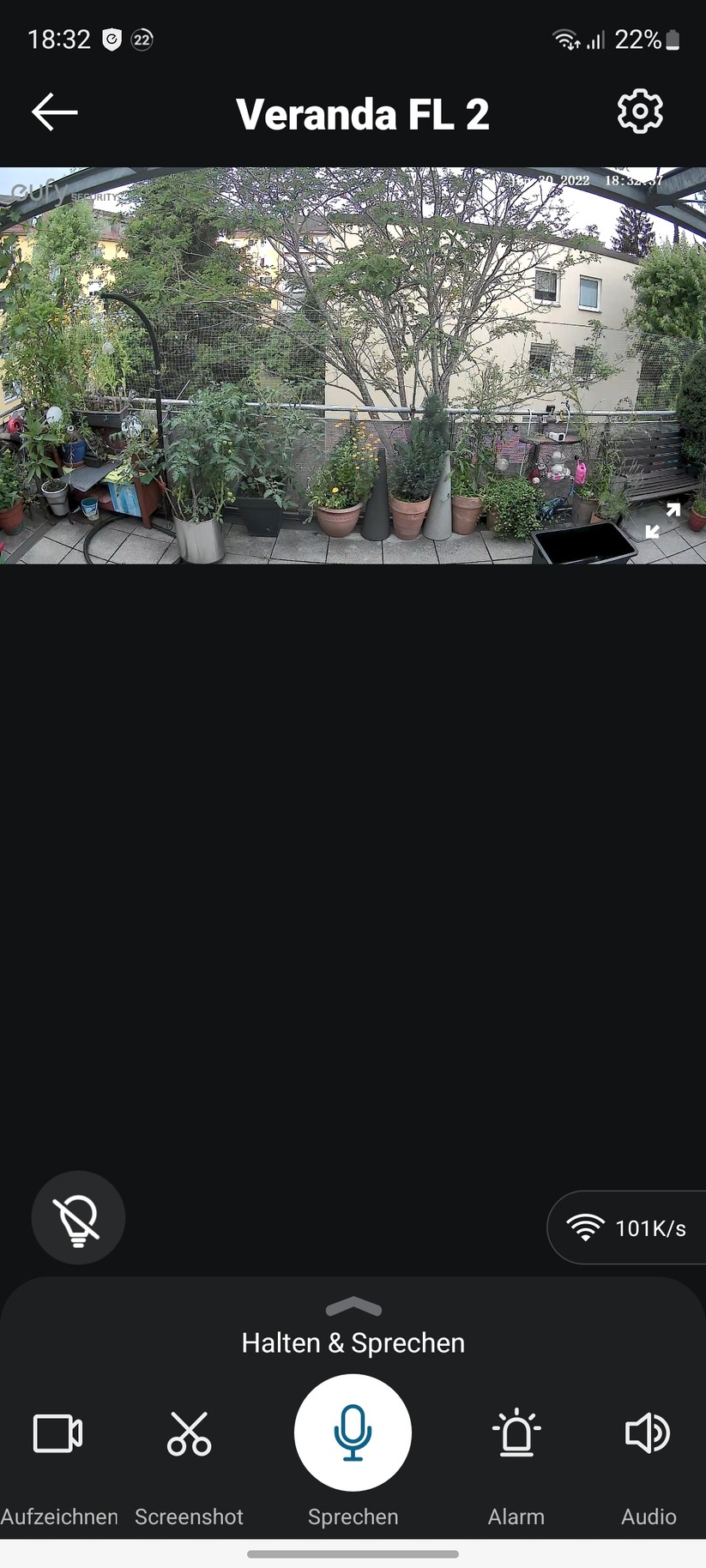 Eufy Floodlight Cam (Full-HD): Um die Kamera DSGVO-konform zu betreiben, sollte sich nicht auf ein Nachbargrundstück zeigen.