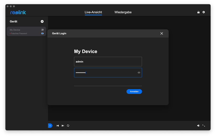 Einrichtung und Betrieb mit der App: Reolink PT 2K