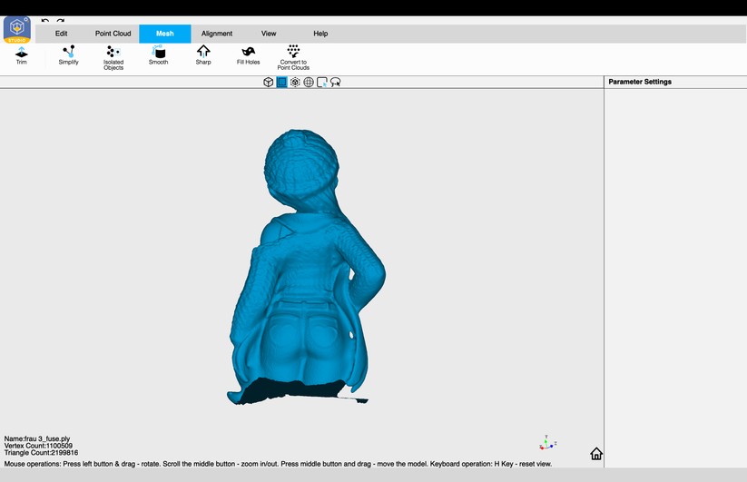 Revopoint Mini Scanergebnisse