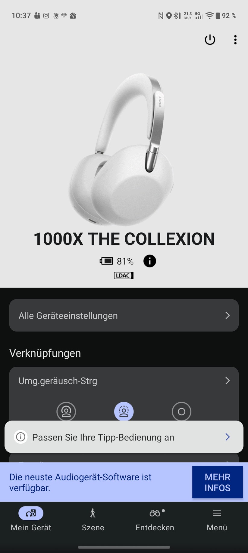 Sony 1000X The Collexion Screenshot