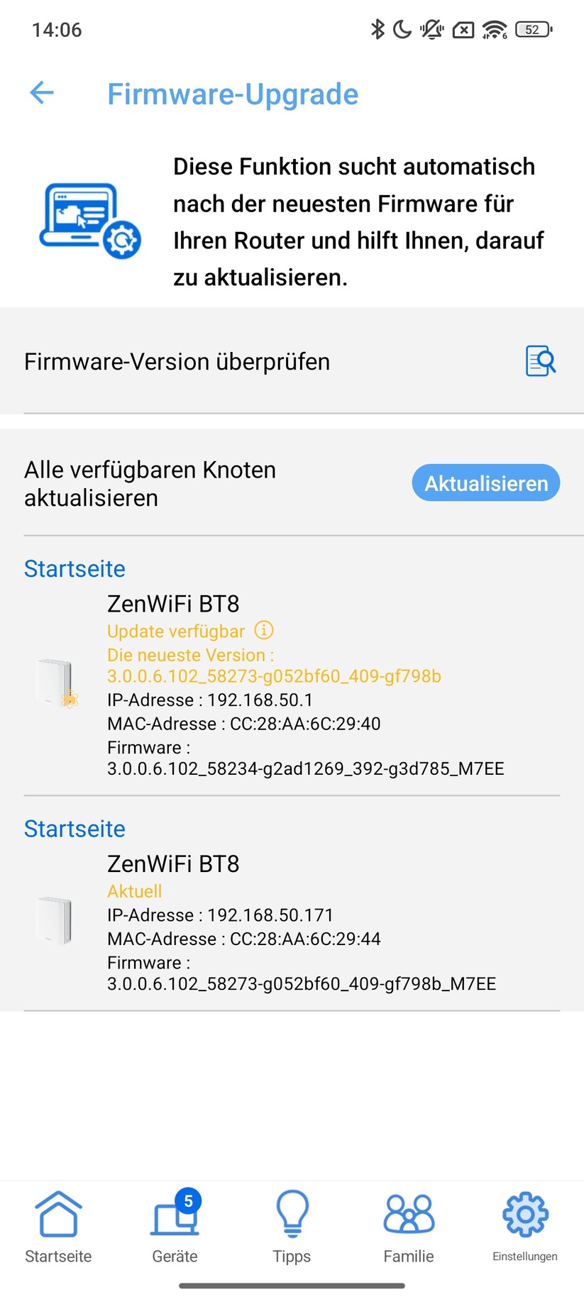 Asus Zenwifi BT8 – App
