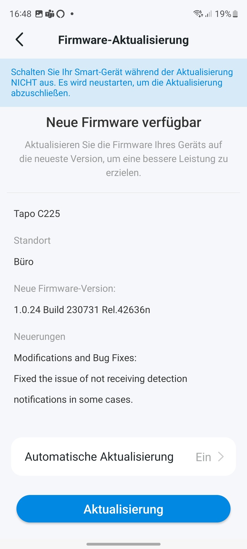 TP-Link Tapo C225: Einrichtung und Einstellungen