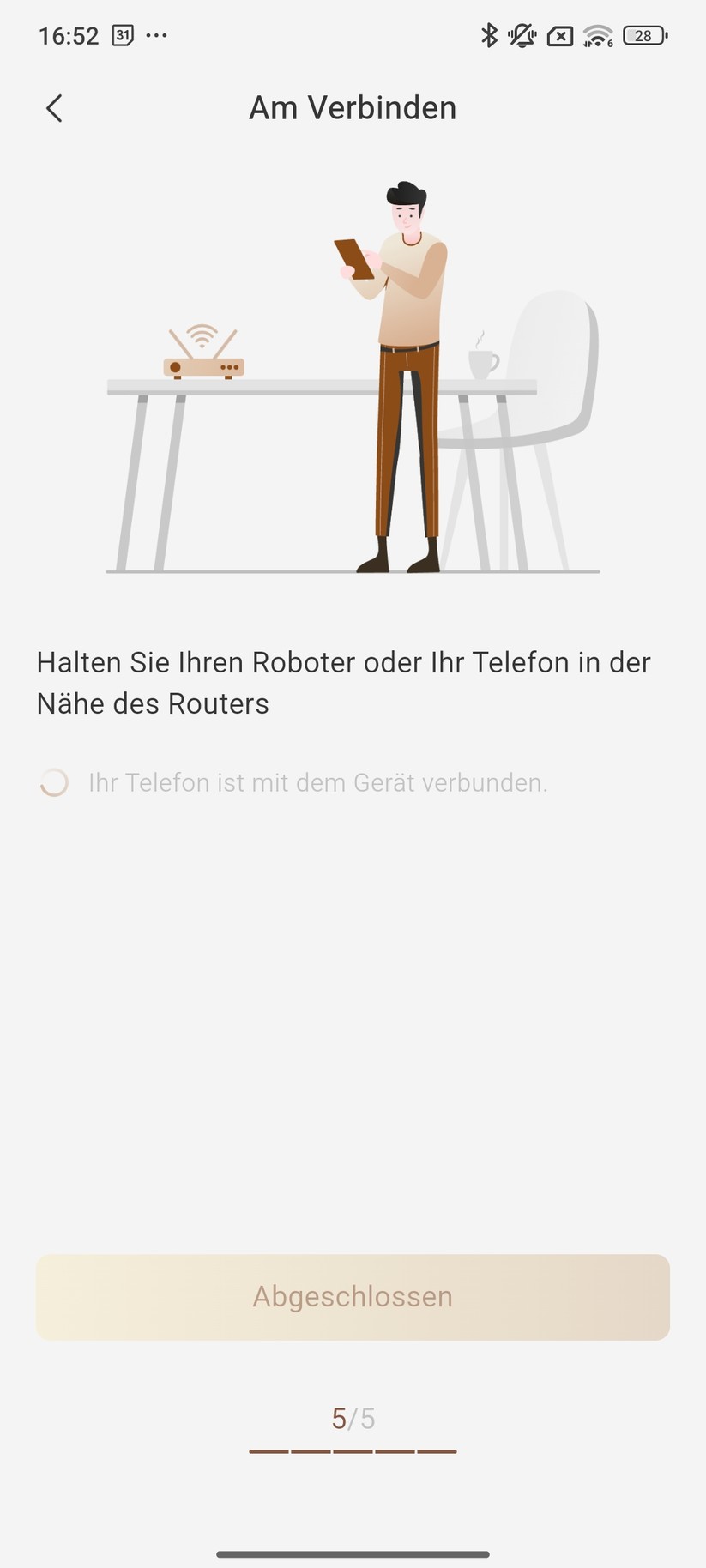 Mova 1000 – Einrichtung