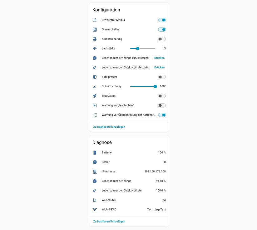 Ecovacs Goat A1600 LiDAR Pro: Die Integration in Home Assistant basiert auf der Ecovacs-Cloud.