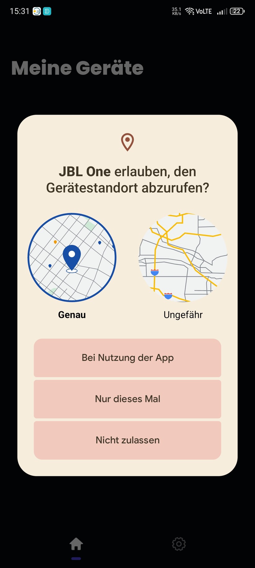 Die Einrichtung der Soundbar erfolgt mit der App JBL One