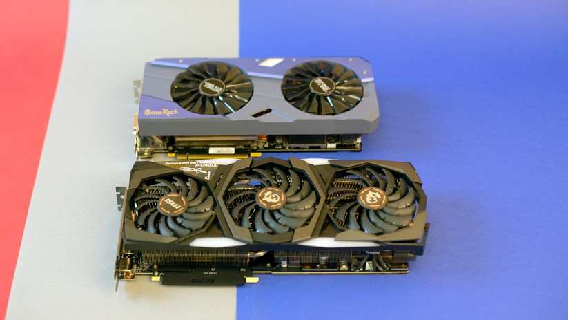 Die MSI GeForce RTX 2070 SUPER Gaming X Trio (vorne). 