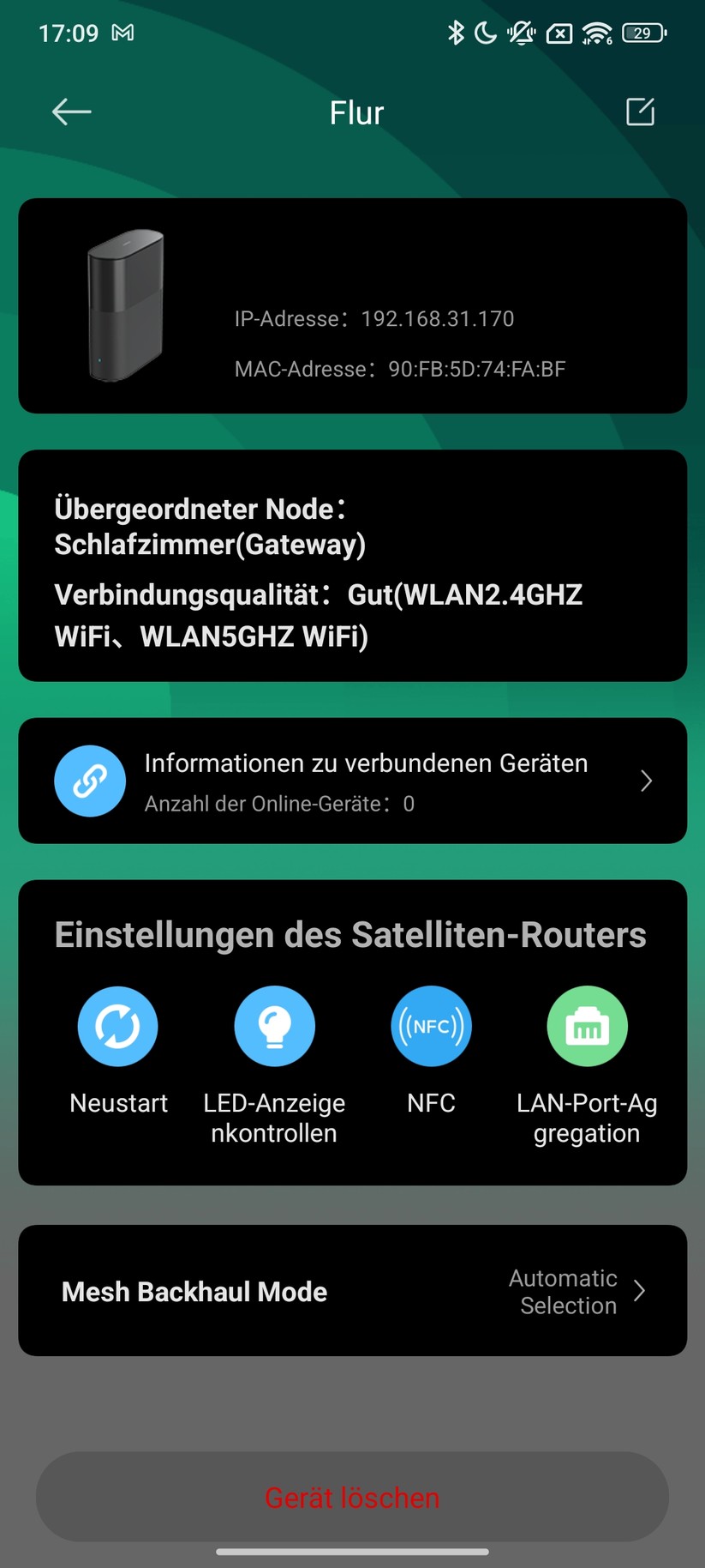 Xiaomi BE3600 Pro – App