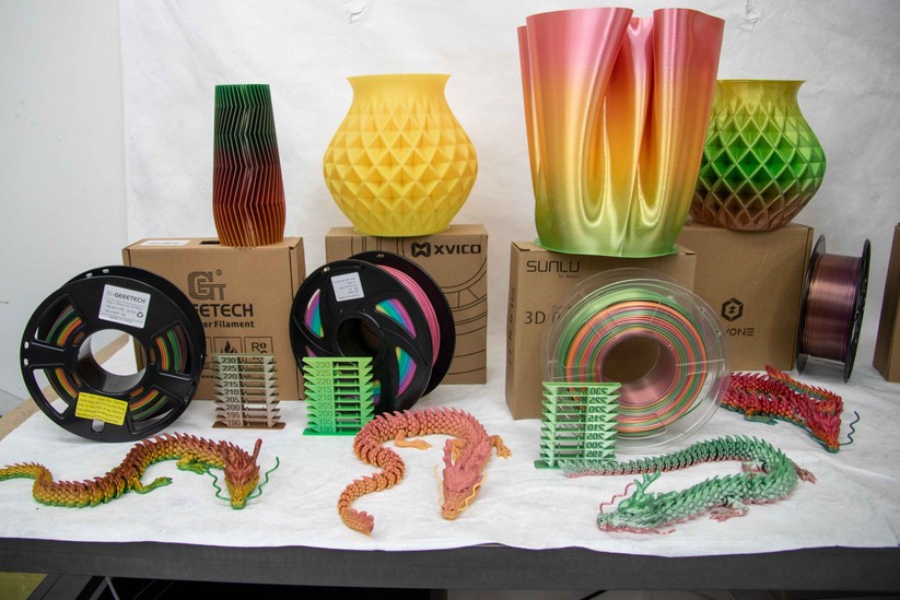 Rainbow-Filament im Vergleich