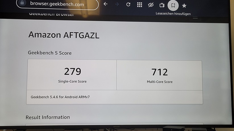 Fire TV Cube 2022: Benchmarks (Geekbench)