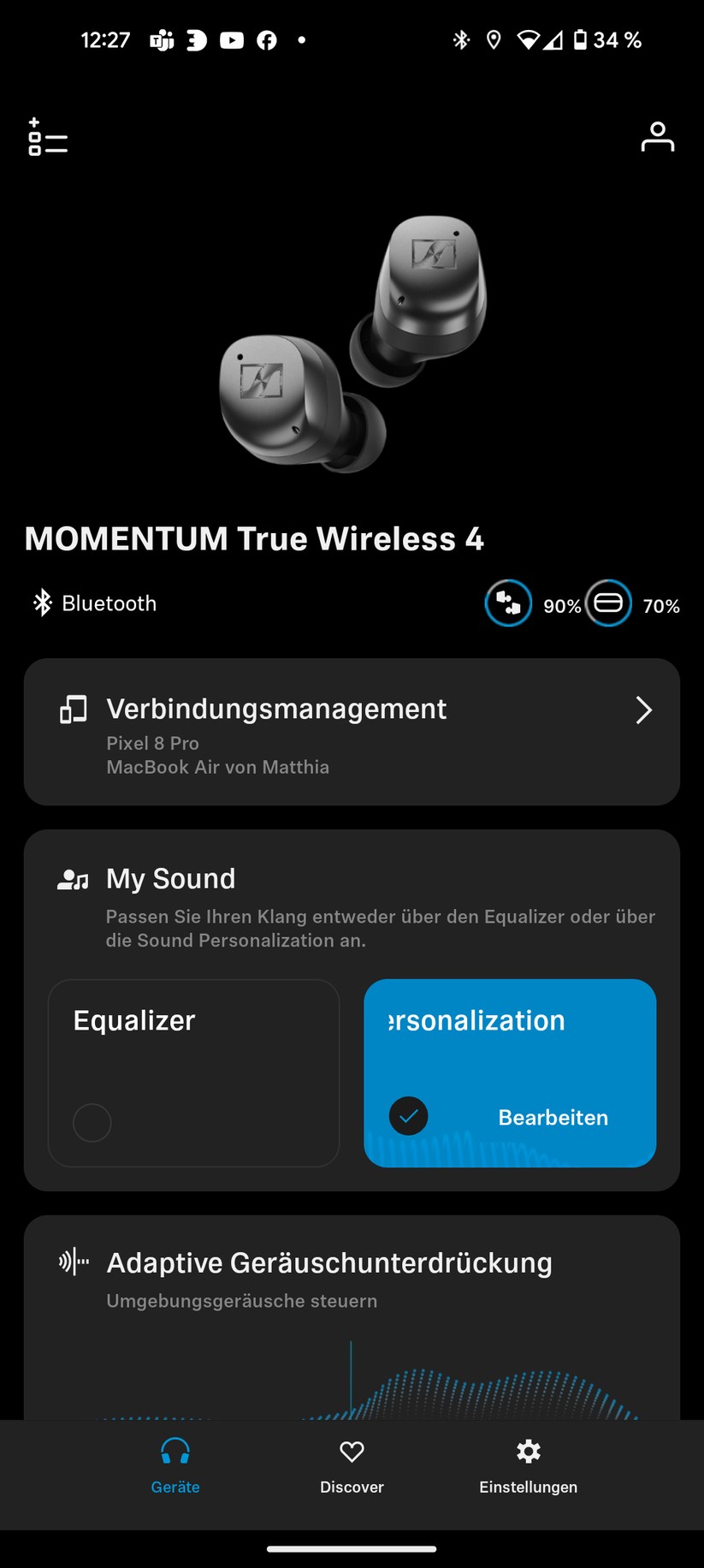 Sennheiser Momentum True Wireless 4 Screenshots