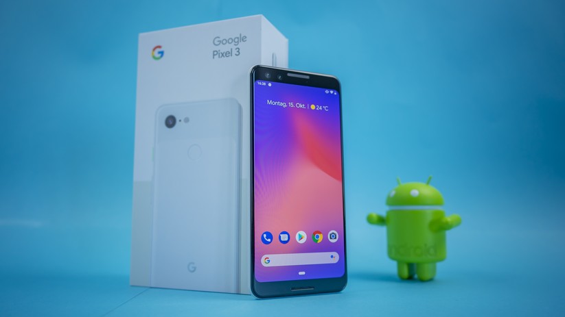Verpackung des Google Pixel 3