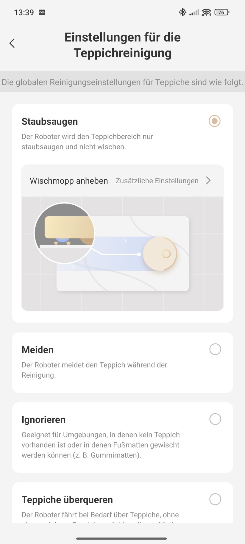Mova Z60 Ultra Roller – App