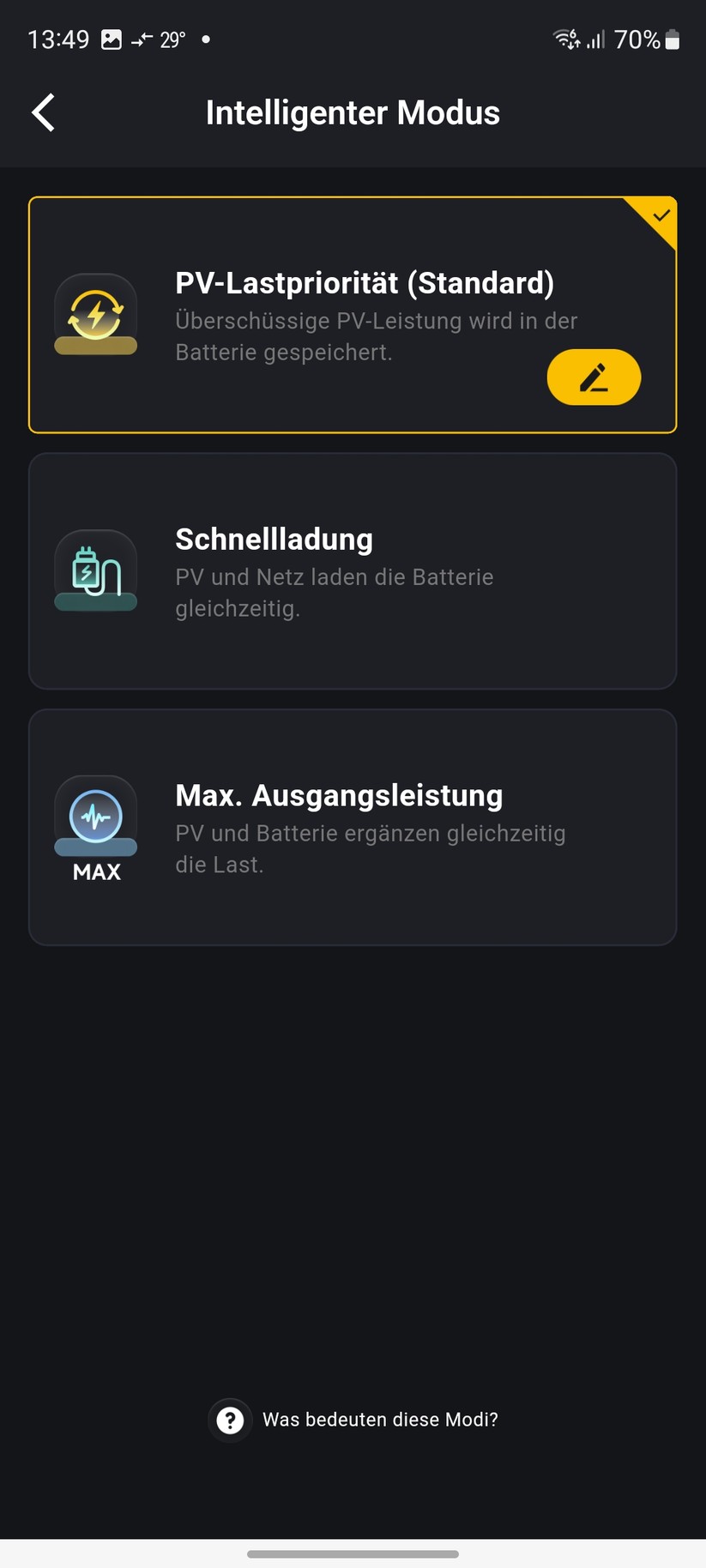  Einstellungen mit der App Alpha Lite