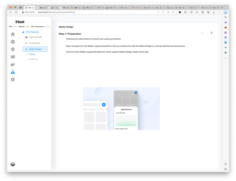 Smart-Home-Zentrale Sonoff iHost: Zigbee, Docker, Homebridge, Node-RED